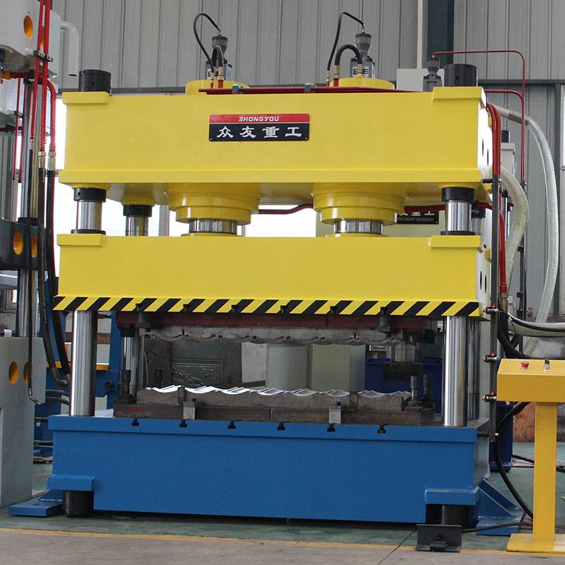 315吨双缸彩石瓦拉伸液压机 315吨金属瓦成型油压机 彩石金属瓦成型机