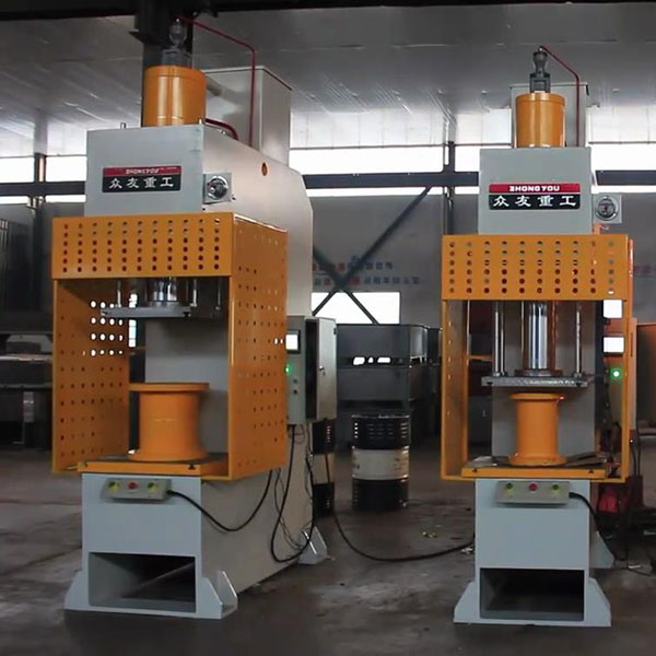 160吨单臂液压机160吨带防护网 带四柱导向单柱液压机 试压