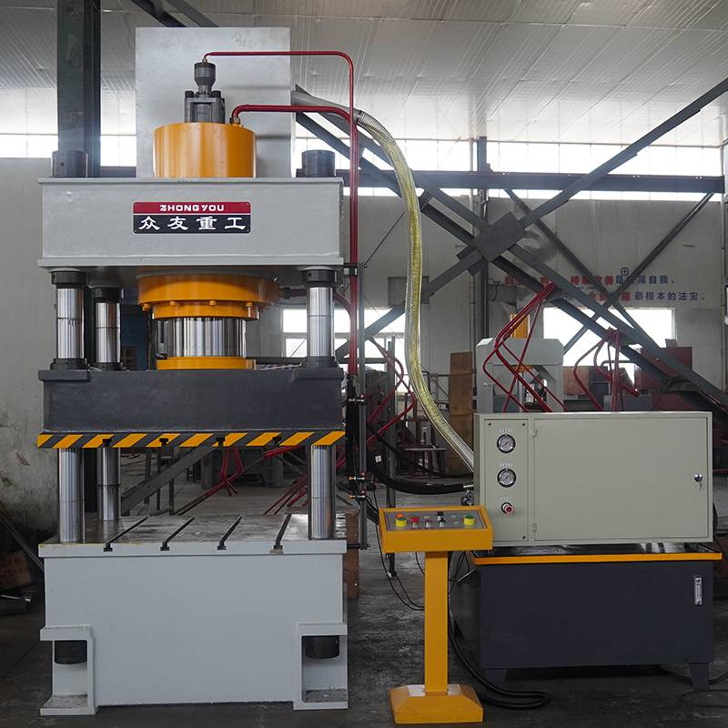 315吨铁锹拉伸成型液压机生产线  315t金属铁叉五金冲压设备油压机