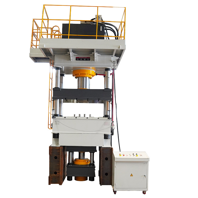 315吨伺服系统拉伸机一体式四柱液压机电动车挡风板拉伸压力机