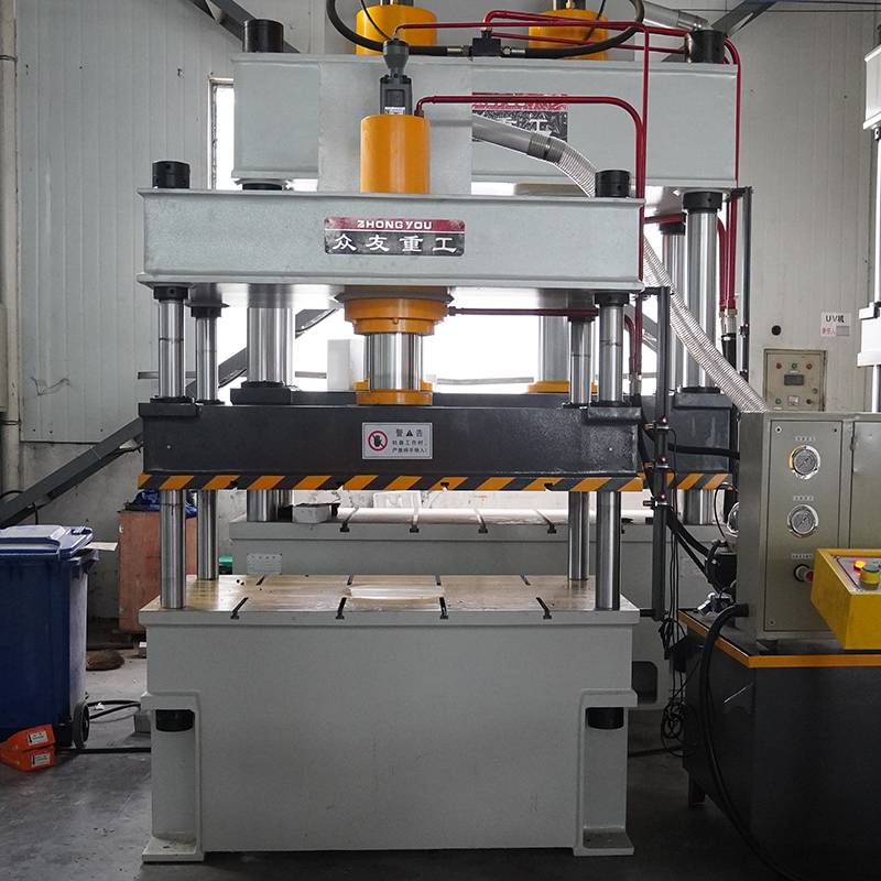 100吨毛毡加热定型液压机 100Tpet棉毡四柱油压机  汽车地毯毛毡衬垫鞋垫热压成型压力机