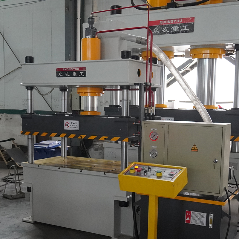 100吨毛毡加热定型液压机 100Tpet棉毡四柱油压机  汽车地毯毛毡衬垫鞋垫热压成型压力机