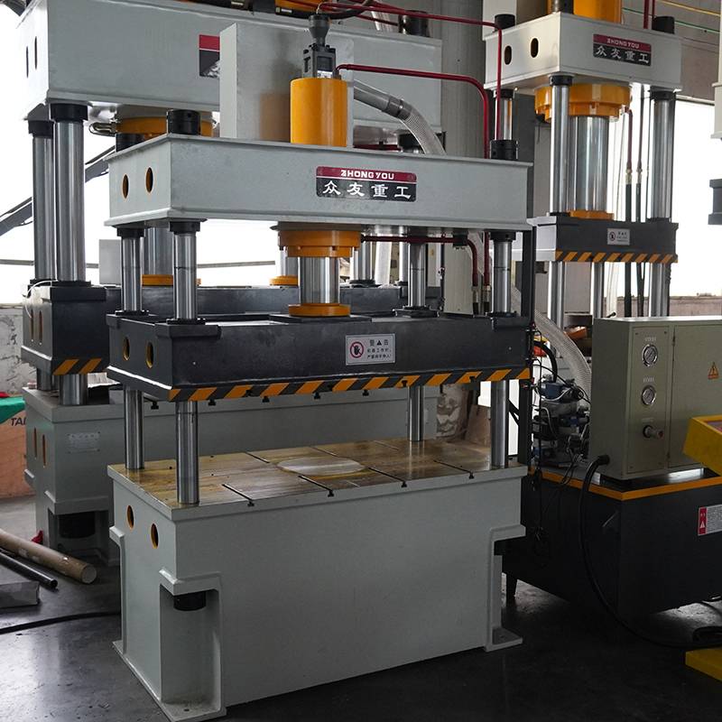 100吨毛毡加热定型液压机 100Tpet棉毡四柱油压机  汽车地毯毛毡衬垫鞋垫热压成型压力机