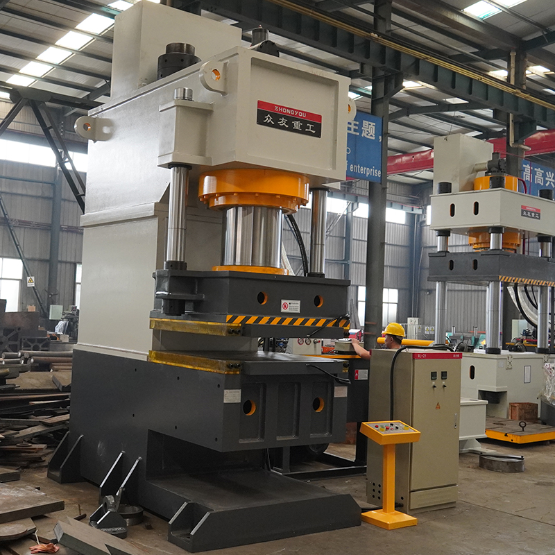 700吨橡胶热压单臂液压机 伺服单柱压力机 700T复合材料成型油压机 轴承零件压装整形C型油压机