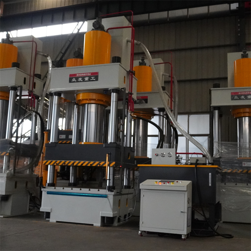 500吨碳纤维材料热压液压机 500T模压成型伺服四柱压力机 