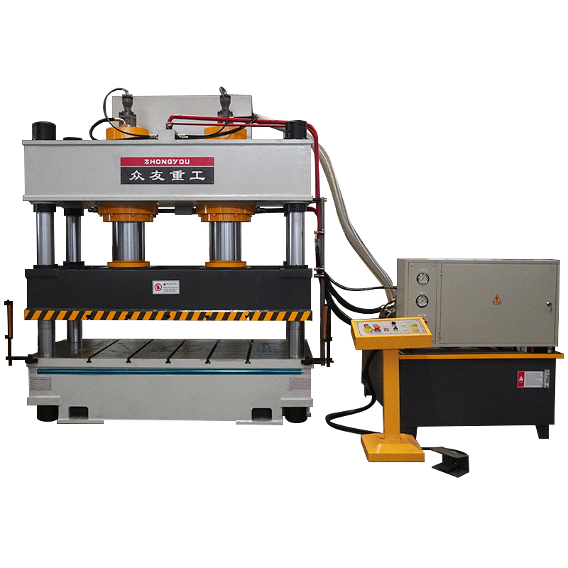 315吨彩石金属成型液压机 315T双缸四柱液压机 油压机生产线定制