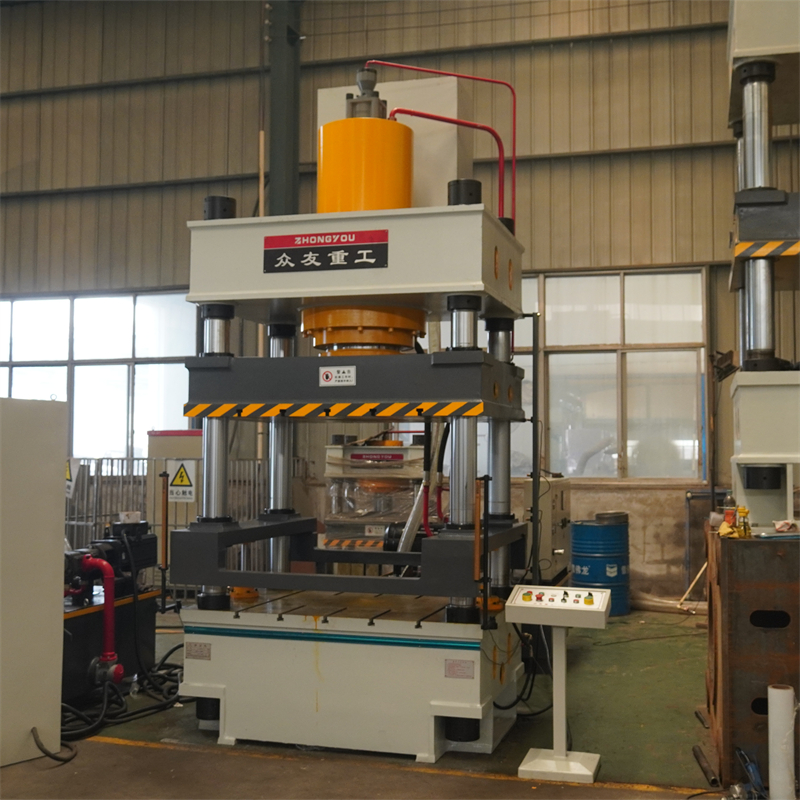 400吨汽车刹车鼓片液压机 400T热压成型四柱压力机