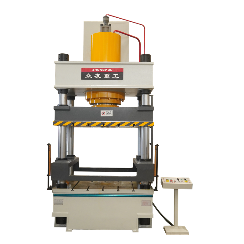 400吨汽车刹车鼓片液压机 400T热压成型四柱压力机