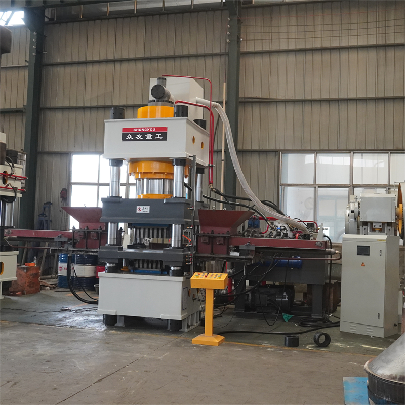 630吨鱼饵块成型液压机 630T四梁四柱压力机 630t粉末成型油压机