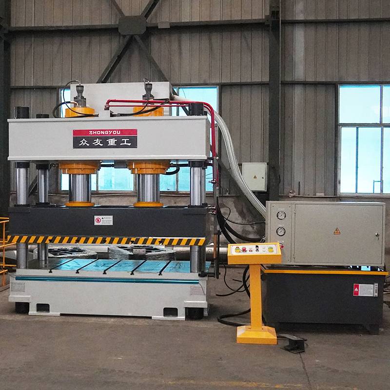 315吨彩石金属成型液压机 315T双缸四柱液压机 油压机生产线定制