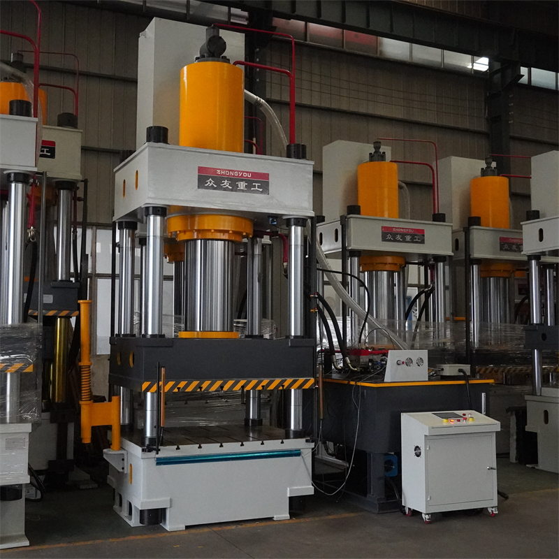 500吨碳纤维材料热压液压机 500T模压成型伺服四柱压力机 