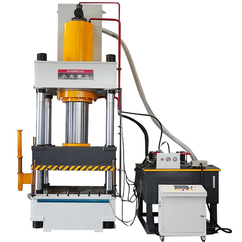 500吨碳纤维材料热压液压机 500T模压成型伺服四柱压力机 