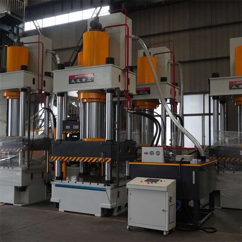 500吨碳纤维材料热压液压机 500T模压成型伺服四柱压力机 