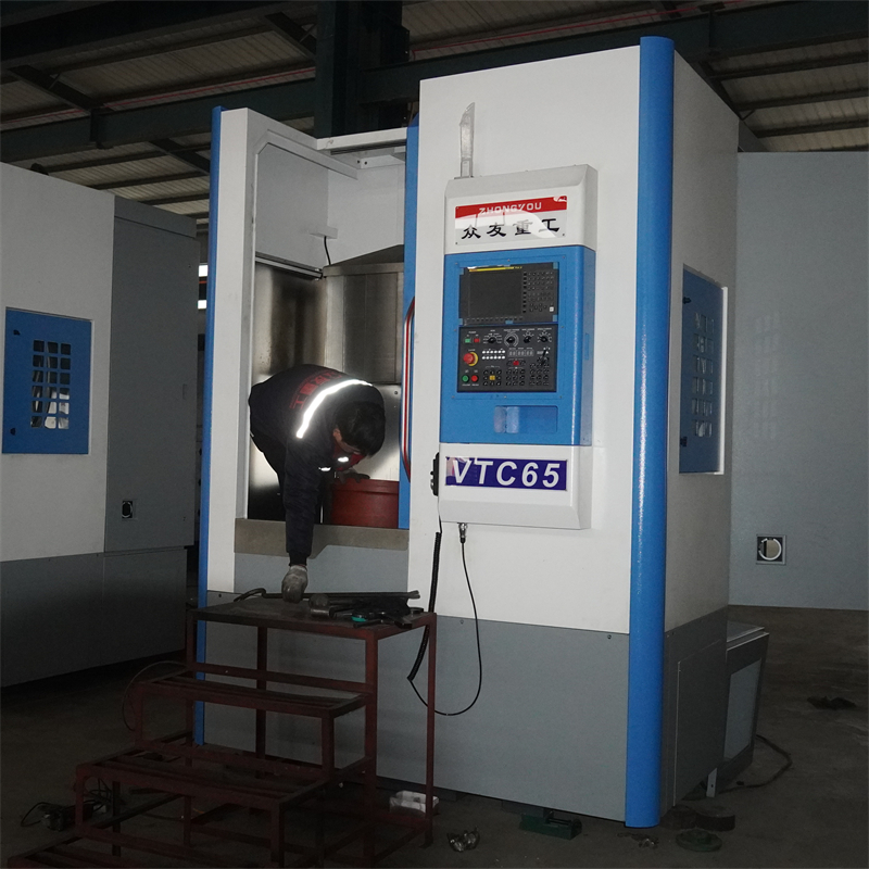 VTC65不锈钢阀体法兰加工数控立车 减速机壳立车车床