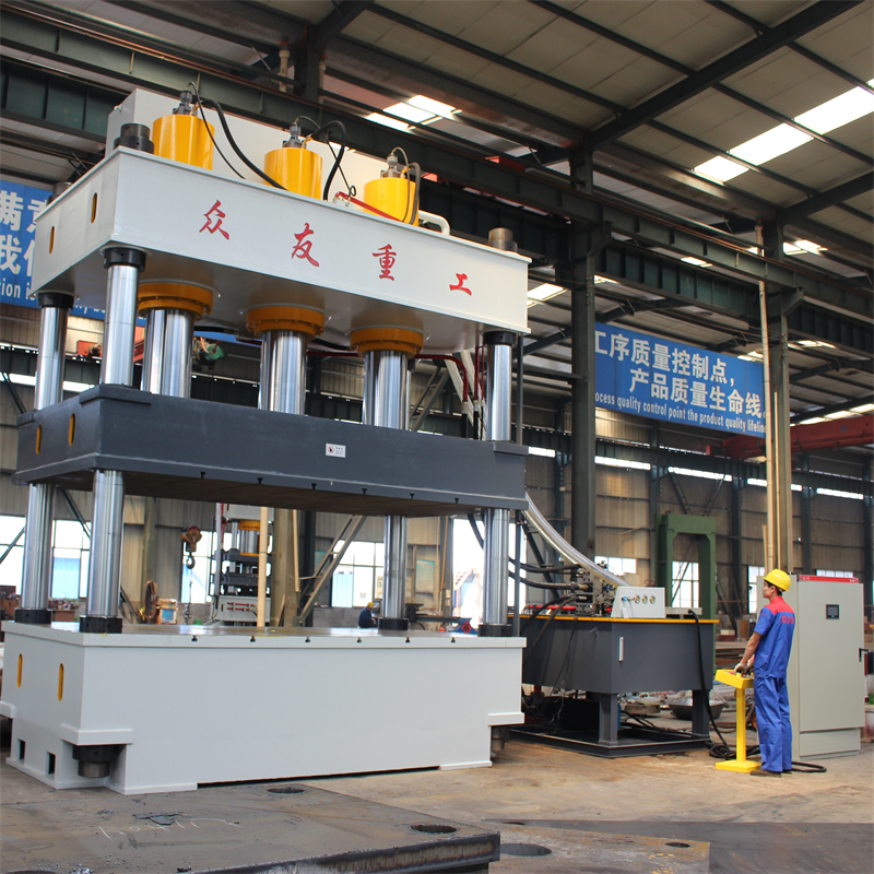 1200吨三梁四柱液压机 1200T伺服压力机 成型油压机