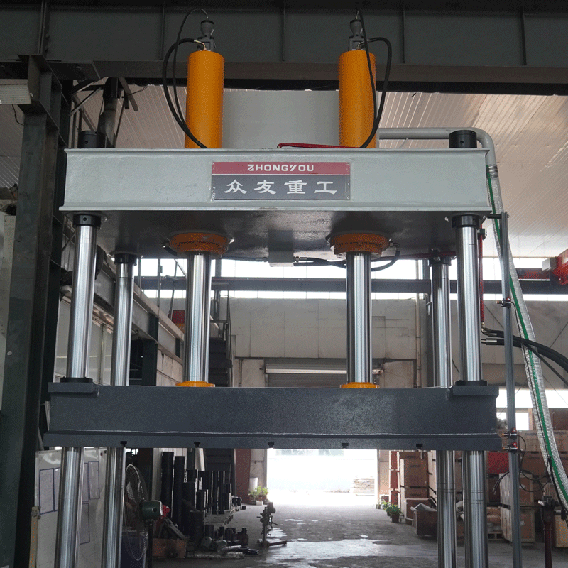 100吨汽车减震塔液压机 100T双缸四柱压力机