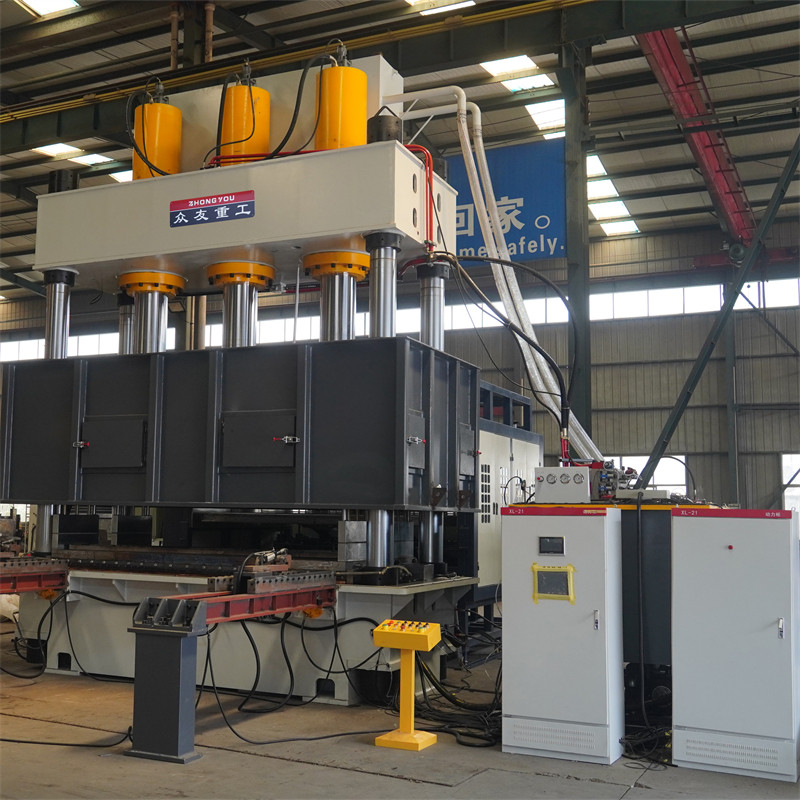 1200吨建筑模板成型液压机 1200T建筑护栏塑料模板热压压力机