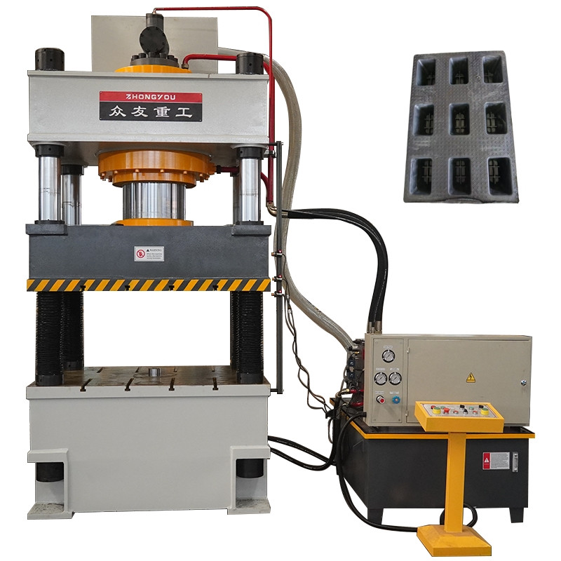 500吨PE沙子托盘液压机 塑料托盘模压成型压力机 500T热压机