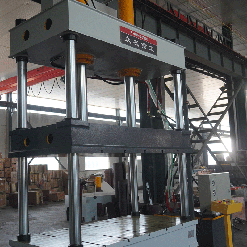 100吨汽车减震塔液压机 100T双缸四柱压力机