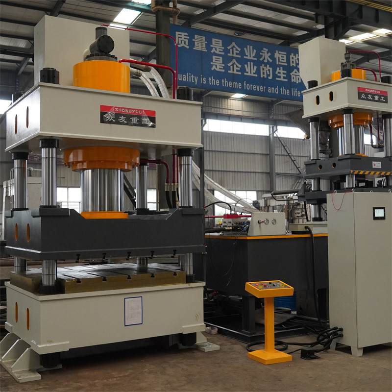 630吨PE沙子瓦液压机 630t塑料瓦压力机 PP材料热压机