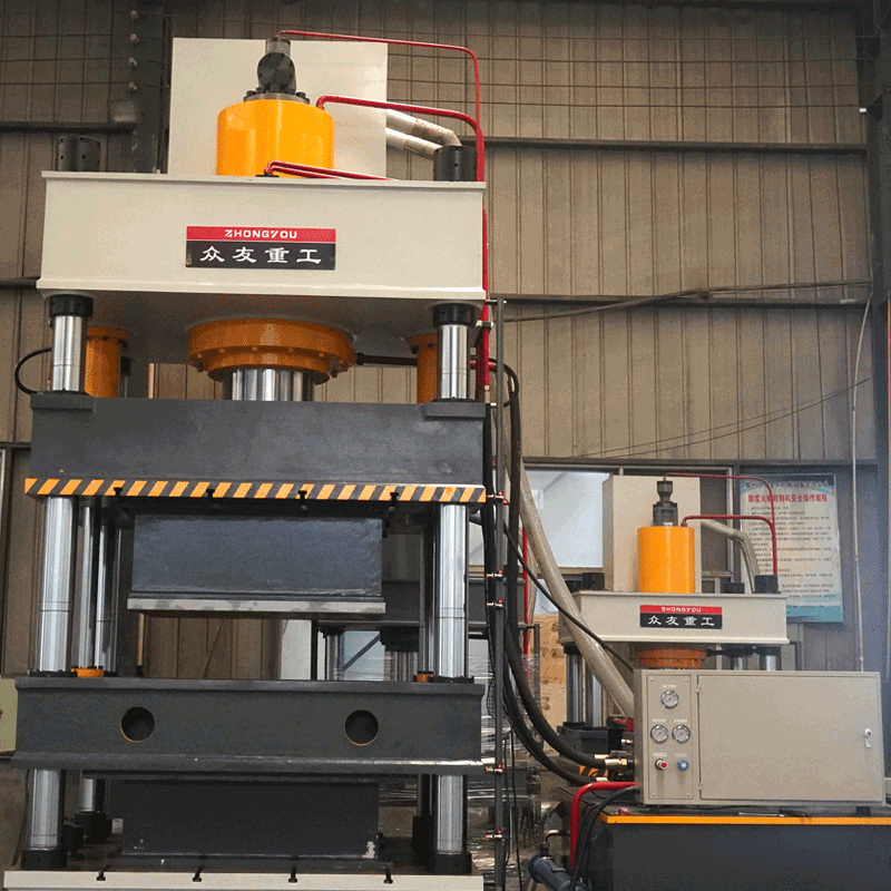 500吨四梁四柱液压机 500T隔热板压力机