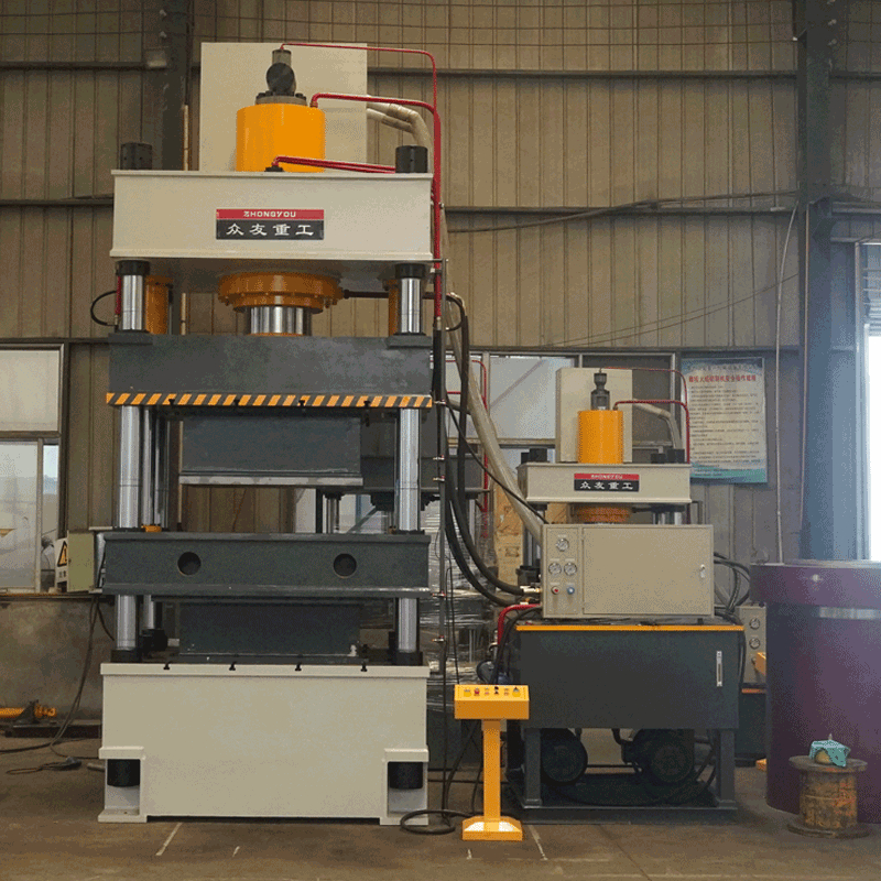 500吨四梁四柱液压机 500T隔热板压力机