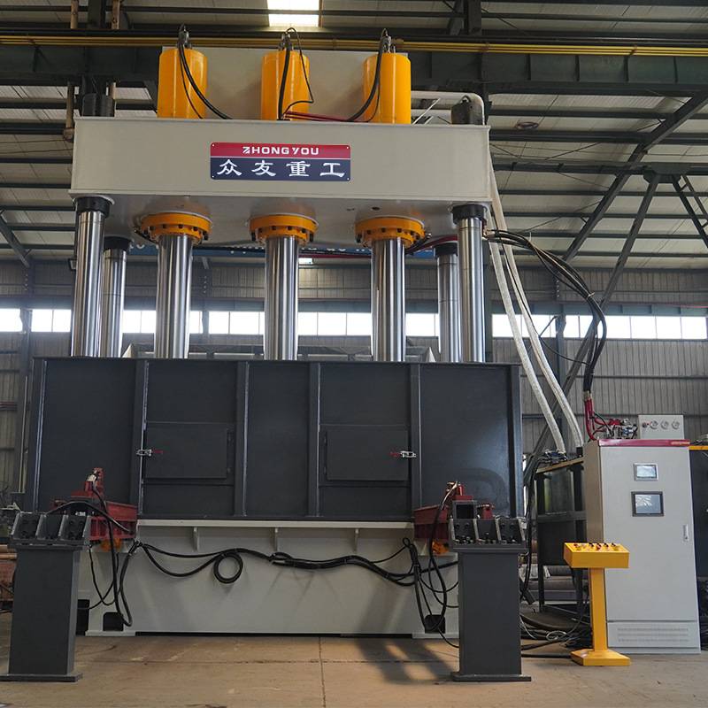 1500吨木屑托盘成型四柱液压机 1500t植物纤维托盘热压油压机 稻草/竹托盘压力机厂家