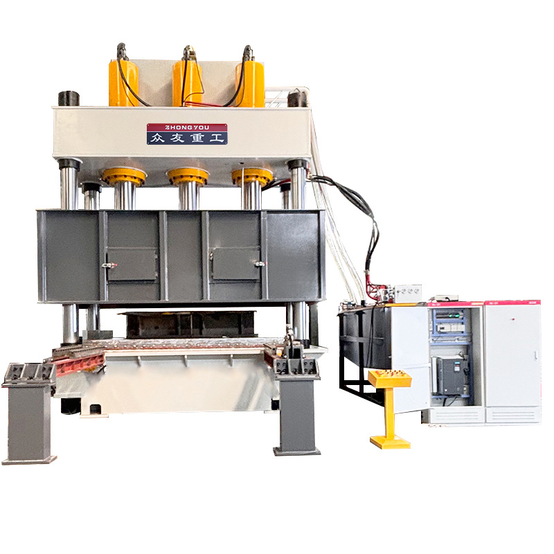 1500吨木屑托盘成型四柱液压机 1500t植物纤维托盘热压油压机 稻草/竹托盘压力机厂家