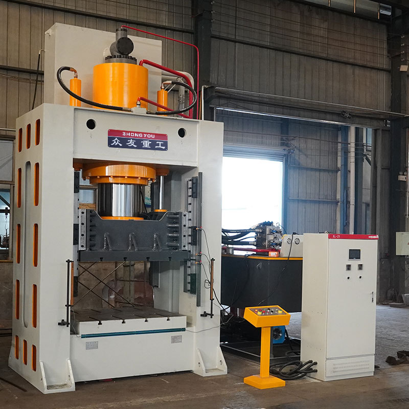 630吨框式液压机 630T铜挤压伺服油压机 框架式锻压机 众友压力机厂家