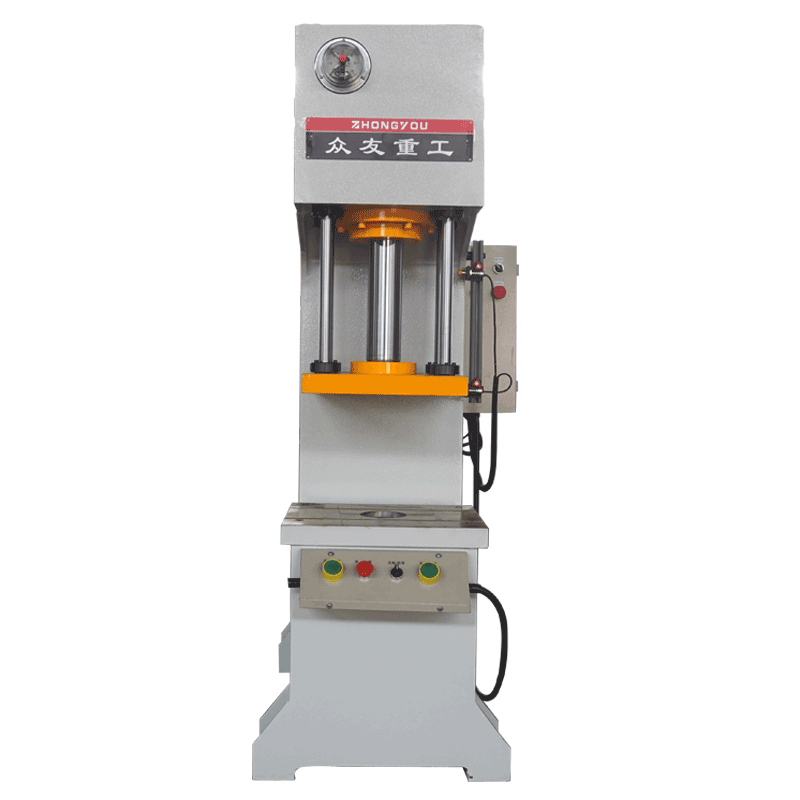 40T带导向柱T型槽单柱液压机 40T单臂油压机