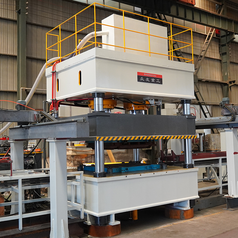 630吨火车门整形生产线液压机     钢板校正压力机