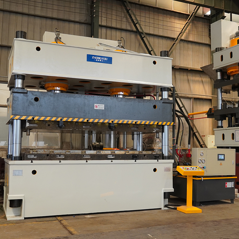 复合板密度板热压成型油压机    双缸四柱快速压力机