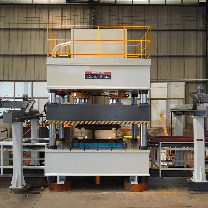 630吨火车门整形生产线液压机     钢板校正压力机