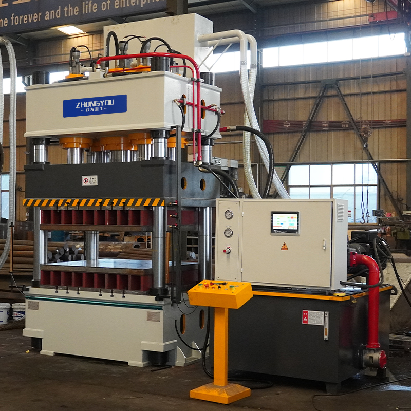 三梁四柱液压机   500吨带触摸屏模具压力机