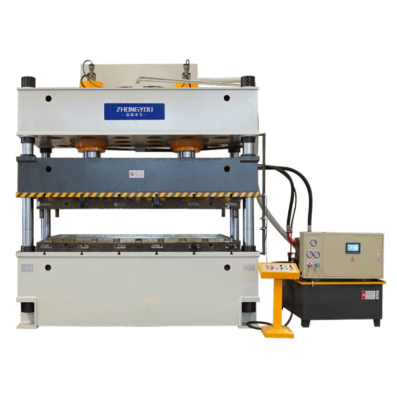 复合板密度板热压成型油压机    双缸四柱快速压力机