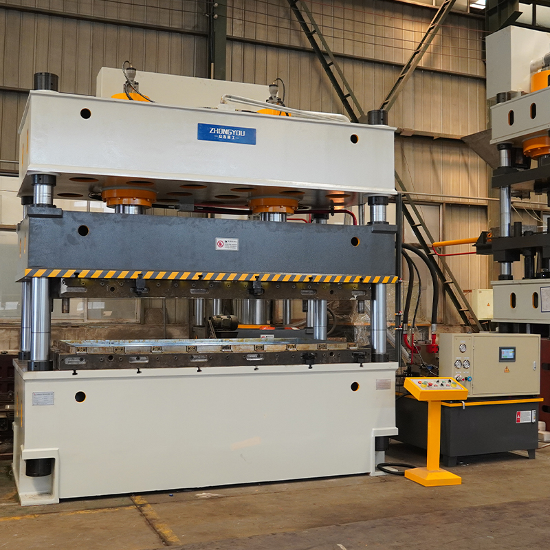 复合板密度板热压成型油压机    双缸四柱快速压力机