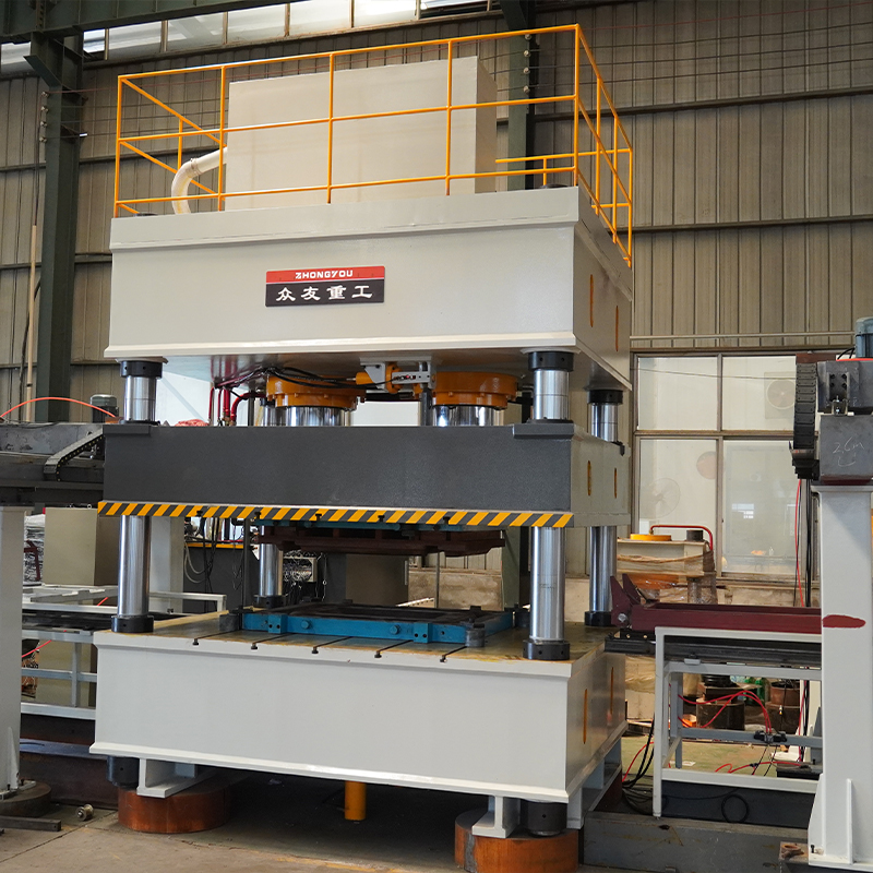 630吨火车门整形生产线液压机     钢板校正压力机