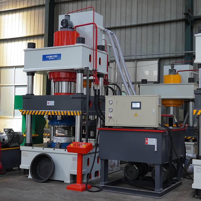 三梁四柱热压机  塑料盆液压机