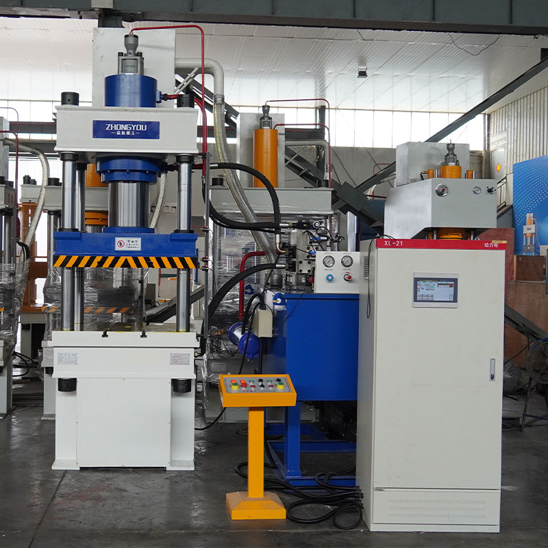 400吨三梁四柱热压机  玻璃钢支架模压成型液压机