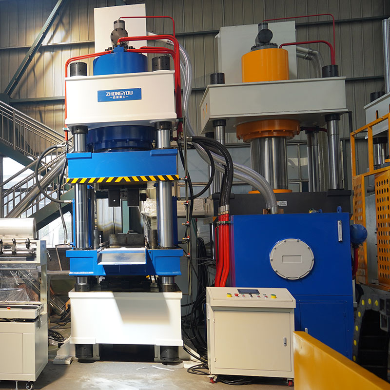 牛羊舔砖机 630吨三梁四柱盐砖机生产线