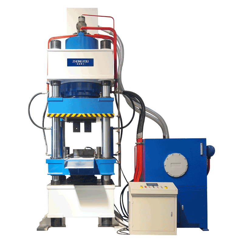 牛羊舔砖机 630吨三梁四柱盐砖机生产线