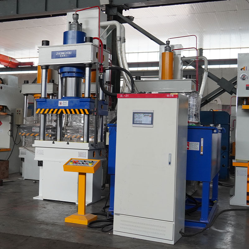 400吨三梁四柱热压机  玻璃钢支架模压成型液压机