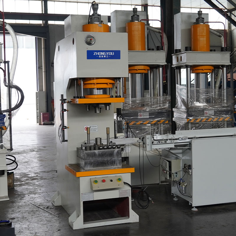 单臂液压机圆管压钢球  单柱油压机