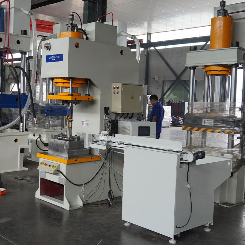 单臂液压机圆管压钢球  单柱油压机