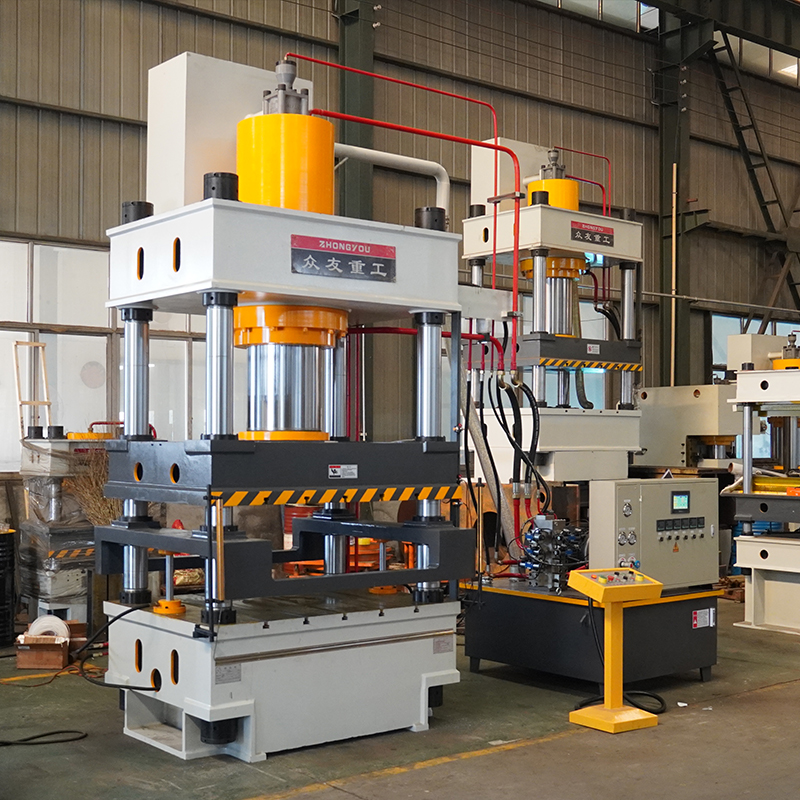 400吨三梁四柱液压机  PE井盖液压机