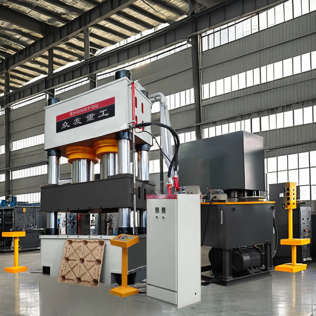 椰壳托盘成型液压机 木屑颗粒模压成型压力机