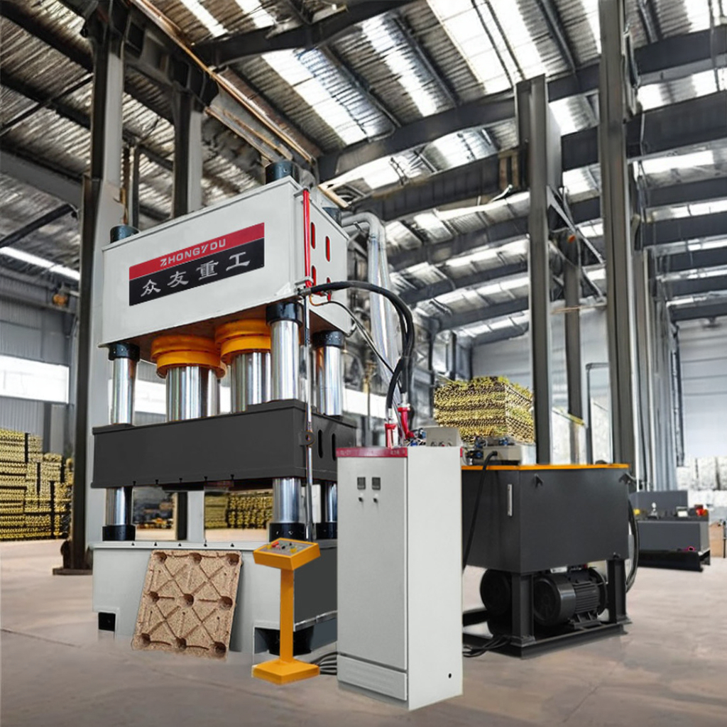 椰壳托盘成型液压机 木屑颗粒模压成型压力机