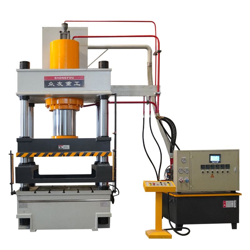 400吨三梁四柱液压机  PE井盖液压机