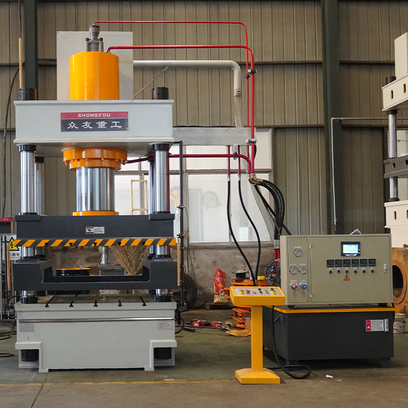 400吨三梁四柱液压机  PE井盖液压机