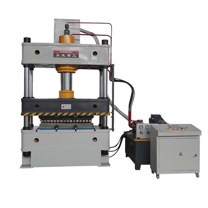 150吨钢管冲孔液压机   150吨三梁四柱液压机